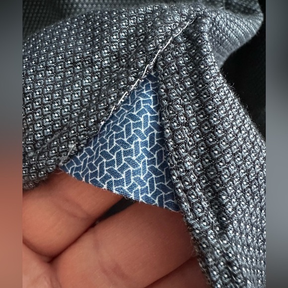 TED BAKER Endurance 16.5 34/35 Blue Flip Contrast Cuff Spread Collar 100% Cotton - Picture 4 of 10